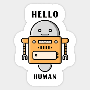 Hello Human ! Sticker